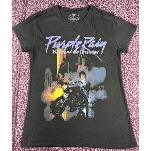 Prince Purple Rain Graphic T-Shirt Official Paisley Park Licensed Black Size L